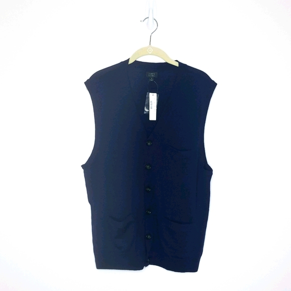 J. Crew Other - J.Crew 100% merino wool buttondown vest